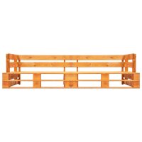 vidaXL Garten-Palettensofa 2-Sitzer Honigbraun Holz