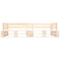 vidaXL Garten-Palettensofa 2-Sitzer Natur Holz