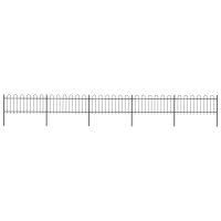 vidaXL Gartenzaun mit Bügel-Design Stahl 8,5 x 0,8 m...