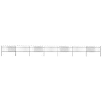 vidaXL Gartenzaun mit Bügel-Design Stahl 11,9 x 0,8...