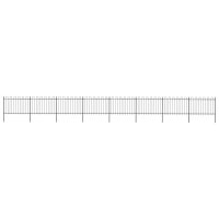 WOWONA Gartenzaun mit Bügel-Design Stahl 13,6 x 1,2...