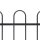 WOWONA Gartenzaun mit Bügel-Design Stahl 15,3 x 1,2 m Schwarz