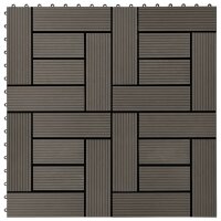 vidaXL 22 Stk. Terrassenfliesen 30 x 30 cm 2 qm WPC...