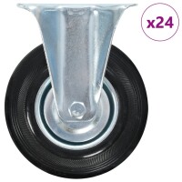 vidaXL 24 Stk. Bockrollen 125 mm