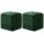 WOWONA Pouf 2 Stk. Gr?n 30x30x30 cm Samtstoff