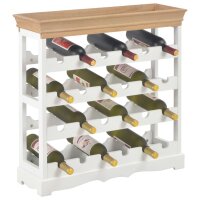 vidaXL Weinschrank Wei&szlig; 70 x 22,5 x 70,5 cm MDF