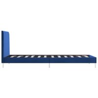 vidaXL Bettgestell Blau Stoff 90&times;200 cm