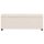 vidaXL Bank mit Staufach 116 cm Creme Polyester