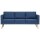 vidaXL 3-Sitzer-Sofa Stoff Blau