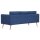 vidaXL 3-Sitzer-Sofa Stoff Blau