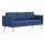 vidaXL 3-Sitzer-Sofa Stoff Blau