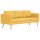 vidaXL 3-Sitzer-Sofa Stoff Gelb
