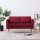 vidaXL 2-Sitzer-Sofa Stoff Weinrot