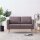 vidaXL 2-Sitzer-Sofa Stoff Taupe