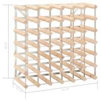 vidaXL Weinregal f&uuml;r 42 Flaschen Massivholz Kiefer