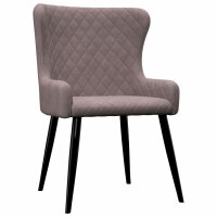vidaXL Esszimmerstühle 2 Stk. Rosa Samt
