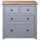 vidaXL Sideboard Grau 80x40x83 cm Kiefernholz Panama