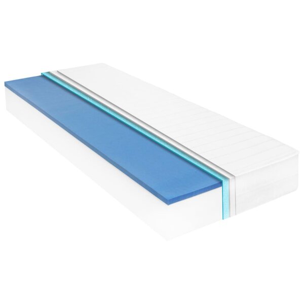 vidaXL Matratze 90 x 200 cm Viskoelastischer Memory-Schaum 18 cm