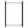 WOWONA Brennholzregal Schwarz 80 x 35 x 120 cm Glas