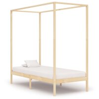 vidaXL Himmelbett-Gestell Massivholz Kiefer 100 x 200 cm