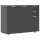 vidaXL Sideboard Hochglanz-Schwarz 107x35x80,5 cm