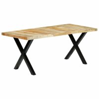 vidaXL Esstisch 180&times;90&times;76 cm Mango Massivholz