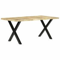 vidaXL Esstisch 180&times;90&times;76 cm Mango Massivholz