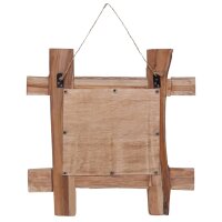 vidaXL Holzspiegel Natur 50x50 cm Altholz Massiv