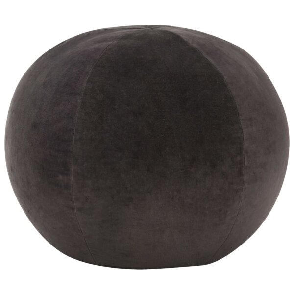 vidaXL Pouf Baumwollsamt 50&times;35 cm Anthrazit