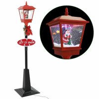 vidaXL Weihnachts-Stra&szlig;enlampe mit Weihnachtsmann 180 cm LED