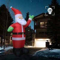 vidaXL Aufblasbarer Weihnachtsmann LED IP44 600 cm XXL