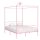 vidaXL Himmelbett-Gestell Rosa Metall 160 x 200 cm