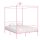 vidaXL Himmelbett-Gestell Rosa Metall 180 x 200 cm