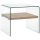 vidaXL Couchtisch Transparent 50&times;50&times;45 cm Hartglas