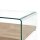 vidaXL Couchtisch Transparent 50&times;50&times;45 cm Hartglas