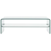 vidaXL Couchtisch Transparent 98×45×31 cm...