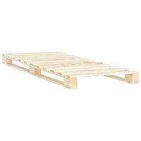 vidaXL Palettenbett Massivholz Kiefer 90&times;200 cm