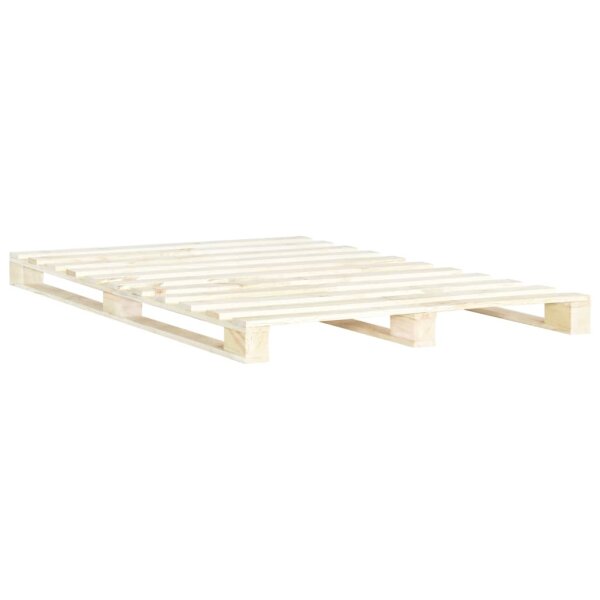 vidaXL Palettenbett Massivholz Kiefer 200&times;200 cm