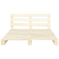 vidaXL Palettenbett Massivholz Kiefer 160×200 cm