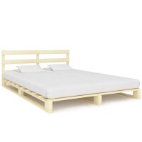 vidaXL Palettenbett Massivholz Kiefer 200&times;200 cm