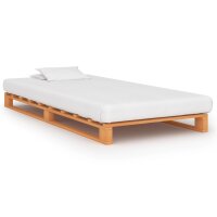 vidaXL Palettenbett Braun Massivholz Kiefer 100&times;200 cm