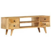 vidaXL TV-Schrank 110 x 35 x 40 cm Massivholz Mango