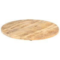 vidaXL Tischplatte Massivholz Mango Rund 25-27 mm 60 cm