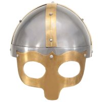 vidaXL Wikinger-Helm Antik Replik LARP Silbern Stahl