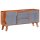 vidaXL Sideboard Grau 120x30x55 cm Massivholz