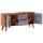 vidaXL Sideboard Grau 120x30x55 cm Massivholz