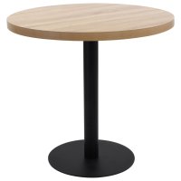 vidaXL Bistrotisch Hellbraun 80 cm MDF