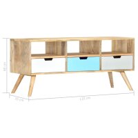 vidaXL TV-Schrank 110&times;35&times;48 cm Massivholz Mango