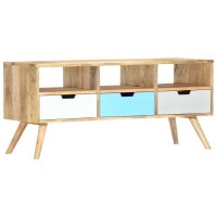 vidaXL TV-Schrank 110&times;35&times;48 cm Massivholz Mango