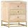 vidaXL Nachttisch Golden 40 x 30 x 50 cm Mango Massivholz